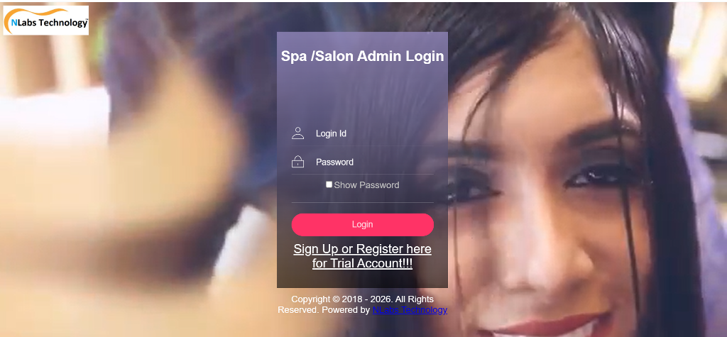 MySalon Salon and Spa dashboard